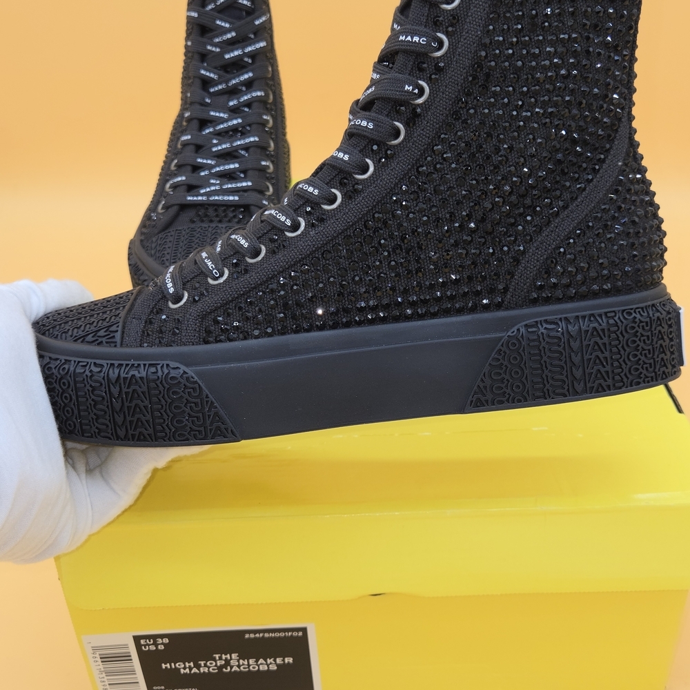 Marc Jacobs Black High-Top Sneakers - Picture 7 of 9